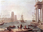 tablou Claude Lorrain - Port scene