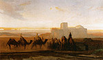 tablou Decamps - The caravan